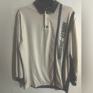 Harley Davidson Men’s Long Sleeve Polo Shirt, size XXL